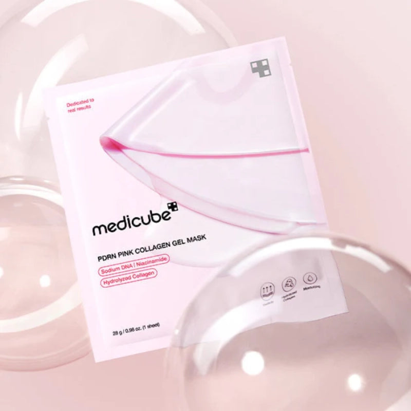 Medicube Pink Collagen Jelly Gel Mask (Salmon DNA PDRN) Pack de 4