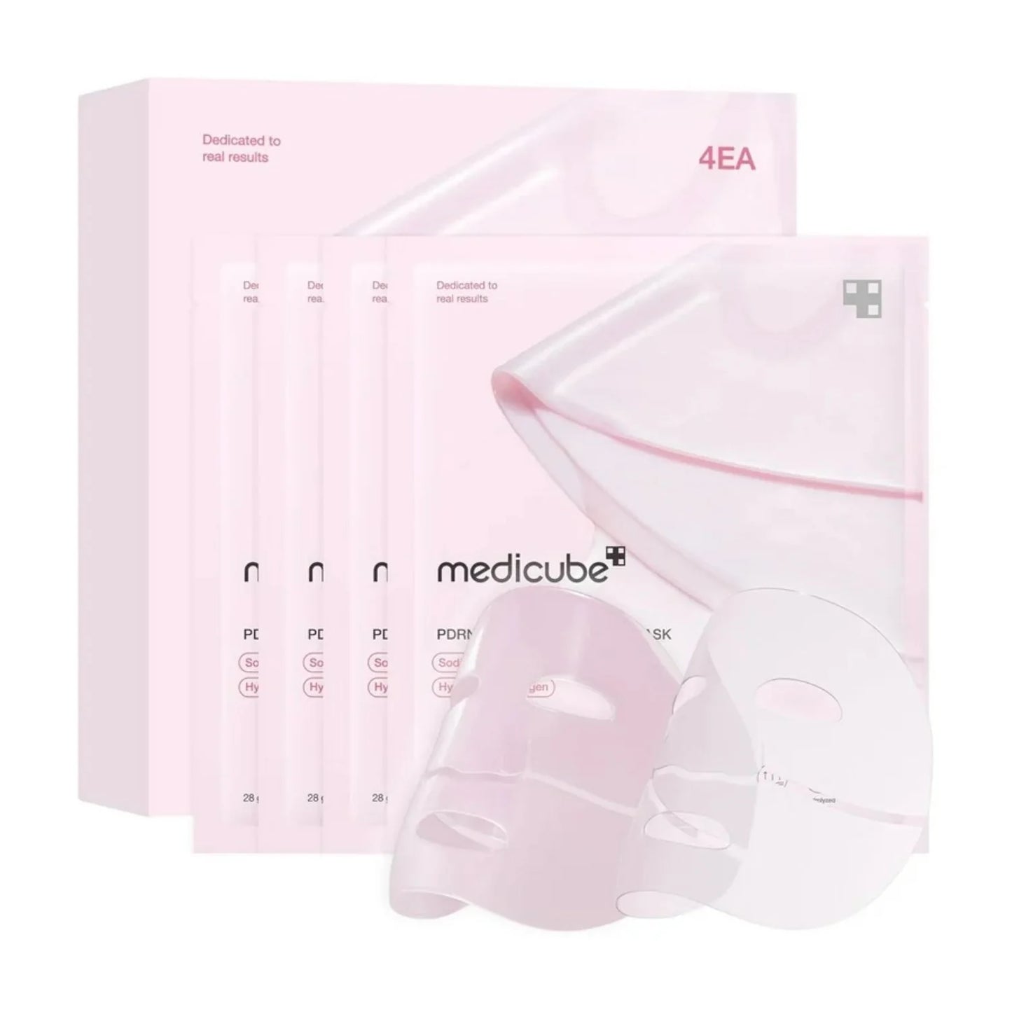 Medicube Pink Collagen Jelly Gel Mask (Salmon DNA PDRN) Pack de 4