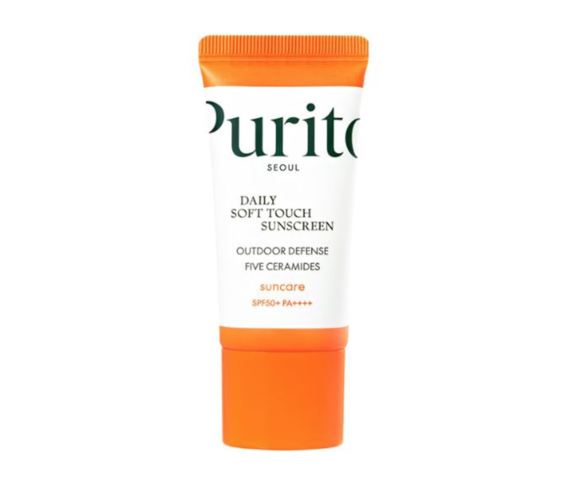 PURITO Seoul Daily Soft Touch Sunscreen SPF50+ PA++++ 15 ml – Protector Solar Coreano Ligero Tamaño Viaje