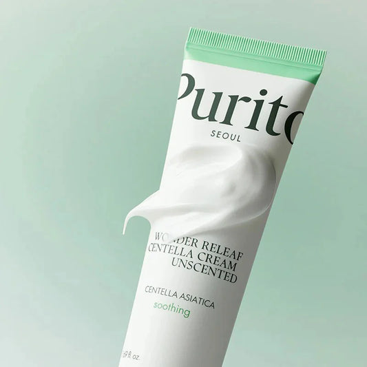 PURITO Seoul Centella Unscented Cream 50 ml – Crema Facial Calmante sin Perfume para Piel Sensible