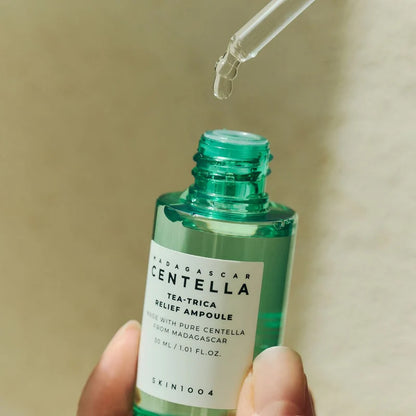 SKIN1004 Madagascar Centella Tea-Trica Relief Ampoule 30 ml – Sérum Calmante para Acné y Piel Sensible