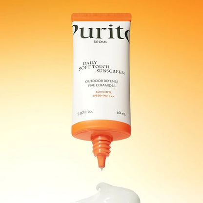 PURITO Seoul Daily Soft Touch Sunscreen SPF50+ PA++++ 15 ml – Protector Solar Coreano Ligero Tamaño Viaje