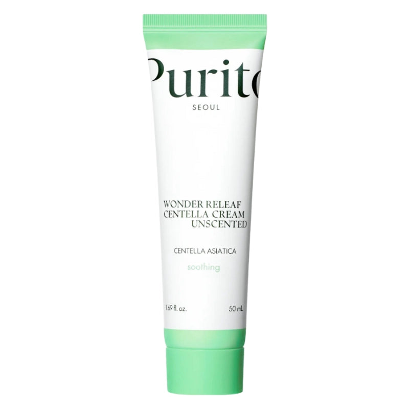 PURITO Seoul Centella Unscented Cream 50 ml – Crema Facial Calmante sin Perfume para Piel Sensible