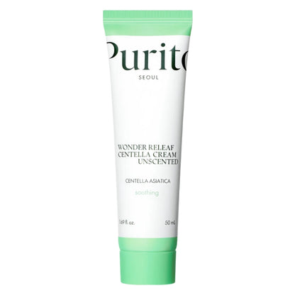 PURITO Seoul Centella Unscented Cream 50 ml – Crema Facial Calmante sin Perfume para Piel Sensible