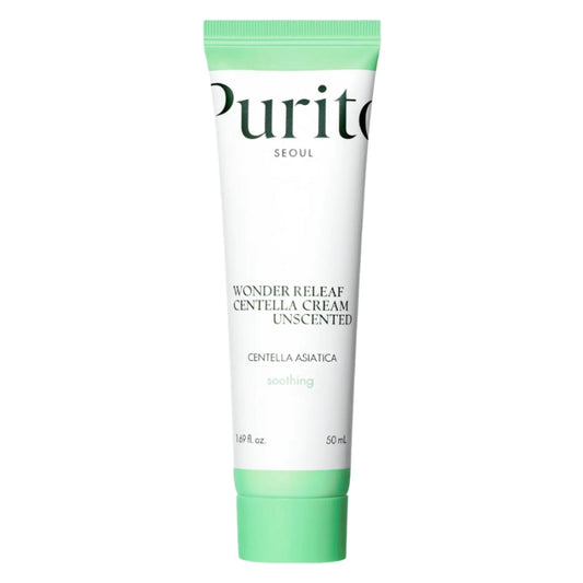 PURITO Seoul Centella Unscented Cream 50 ml – Crema Facial Calmante sin Perfume para Piel Sensible